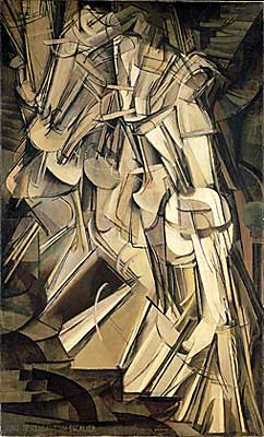 Nude Descending a Staircase (Marcel Duchamp, Philadelphia Museum of Art, Wikimedia Commons)