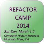 Refactor Camp 2014 poster