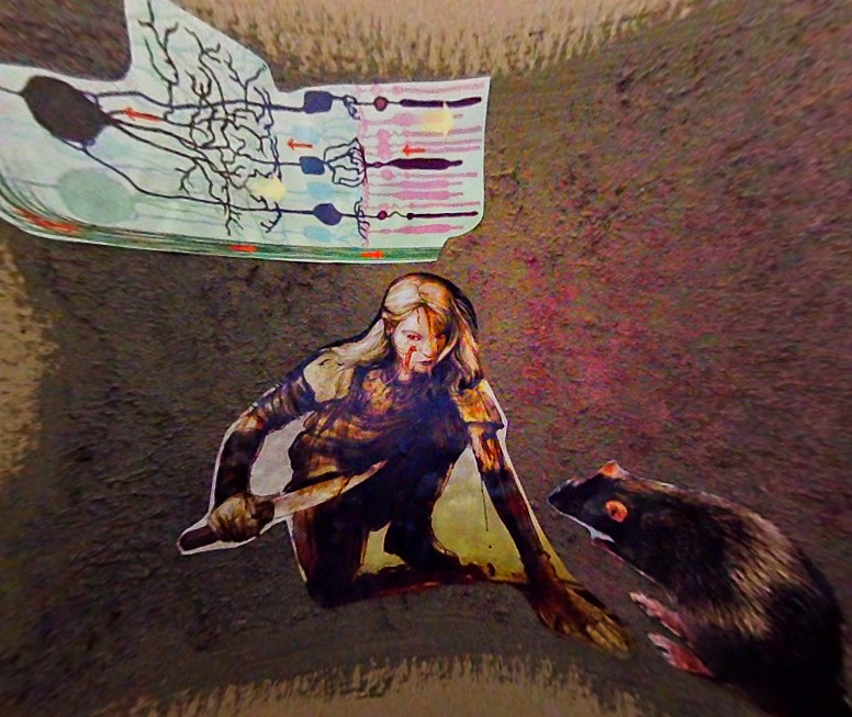 A savage girl who eats what she kills. Artwork by Sonya Mann.